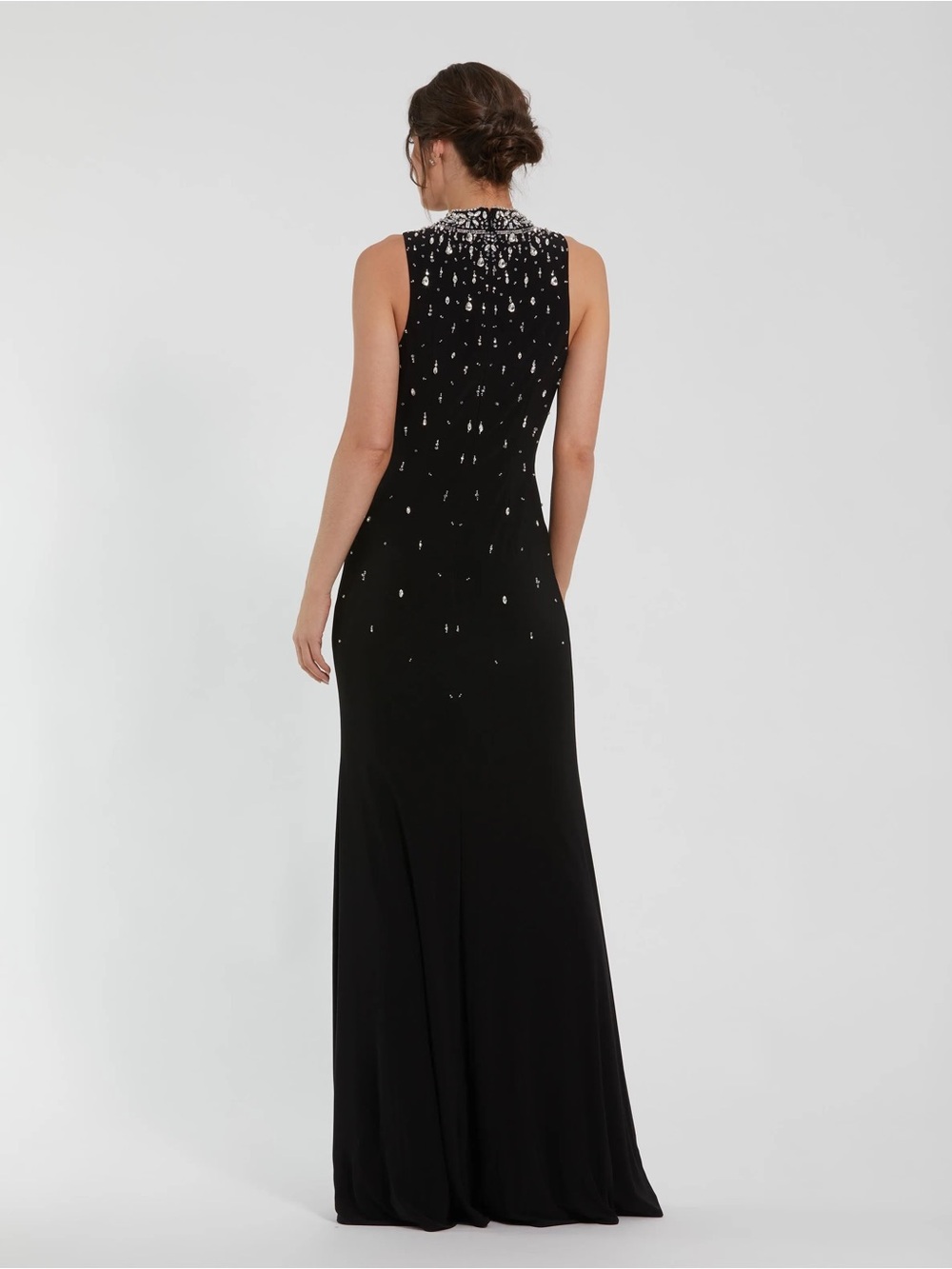 MAC DUGGAL Black Embellished Sleeveless Gown - Picture 2 of 11